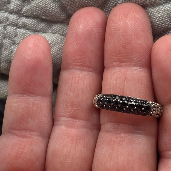 Michael Dawkins Sterling Silver Starry Nights Black Spinel Ring - Picture 2 of 6